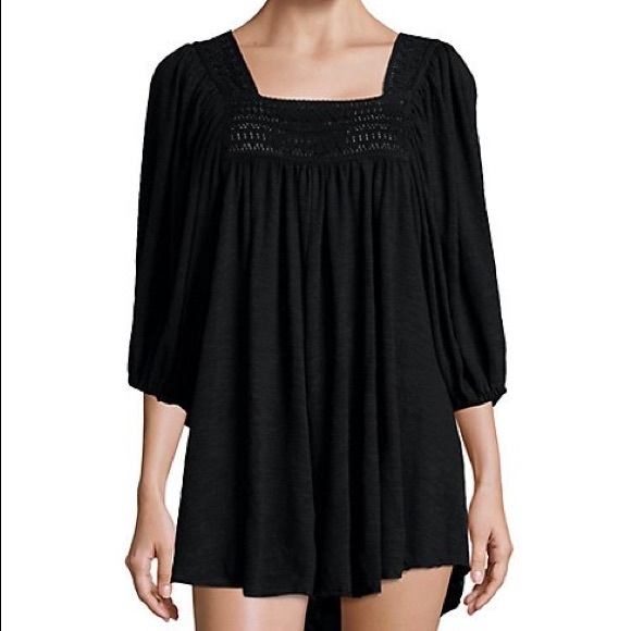 FREE PEOPLE ROMPER, NEW WITH TAG MEDIUM BLACK - Picture 2 of 8